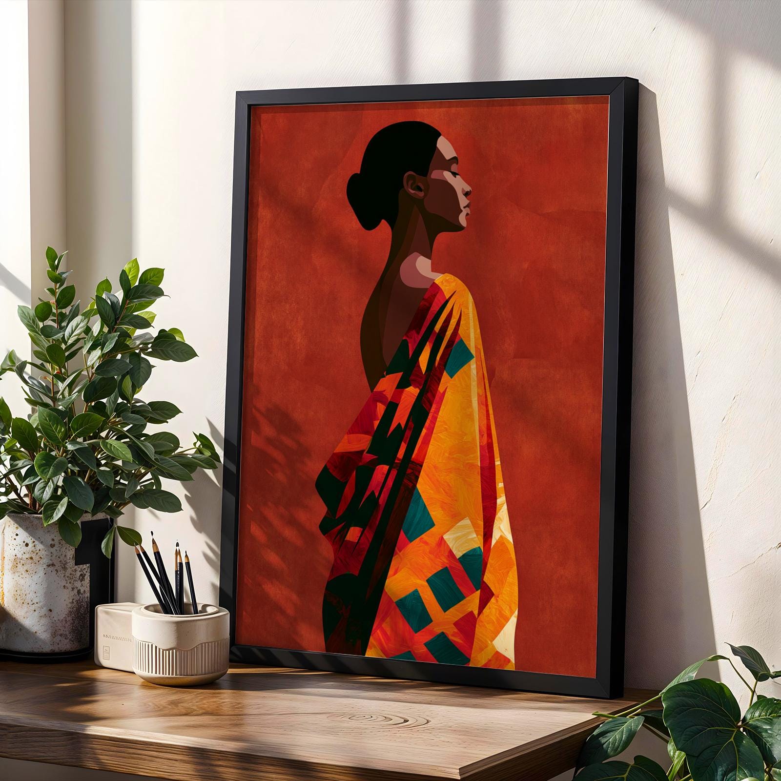 Abstract Woman Wall Art Print 212 Soluna Soul