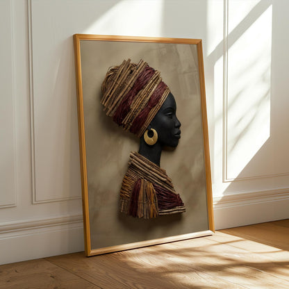 Tribal Profile Wall Art Print 222 Soluna Soul