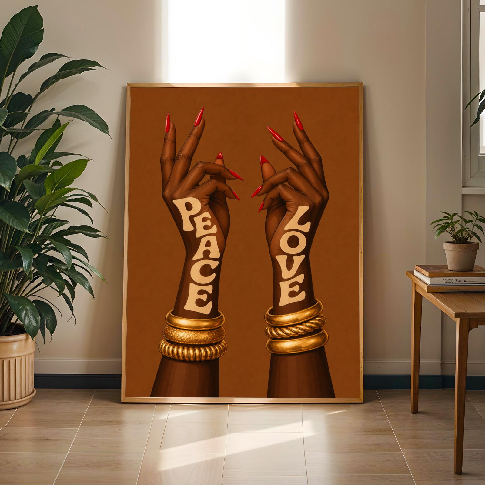 Peace & Love Wall Art Print 237 Soluna Soul