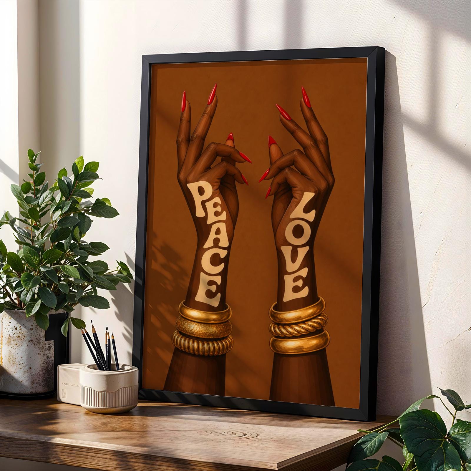 Peace & Love Wall Art Print 237 Soluna Soul