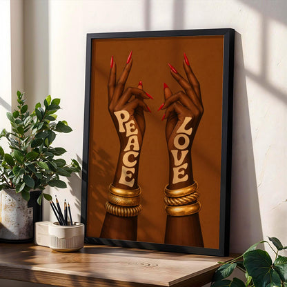 Peace & Love Wall Art Print 237 Soluna Soul