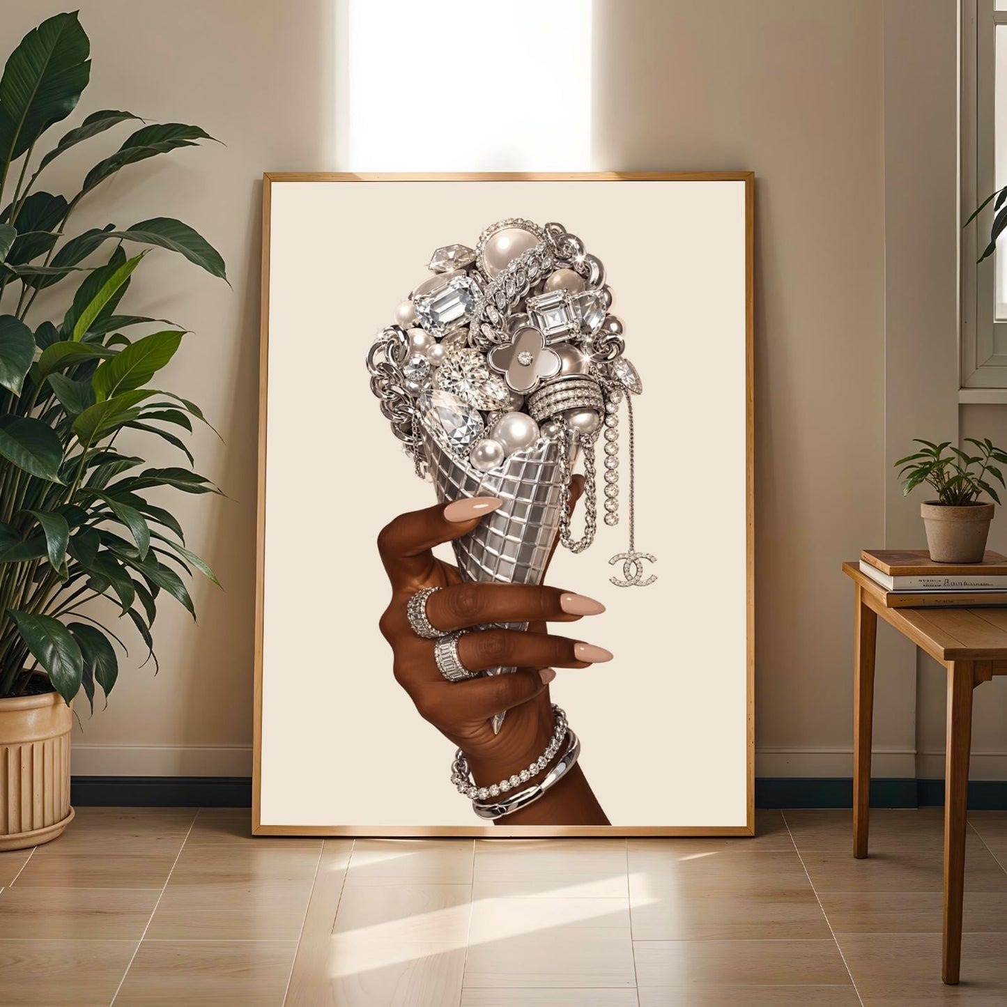 Luxury Jewellery Ice Cream Wall Art Print 232 Soluna Soul