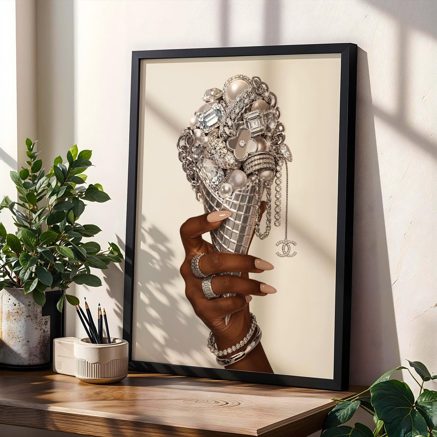 Luxury Jewellery Ice Cream Wall Art Print 232 Soluna Soul