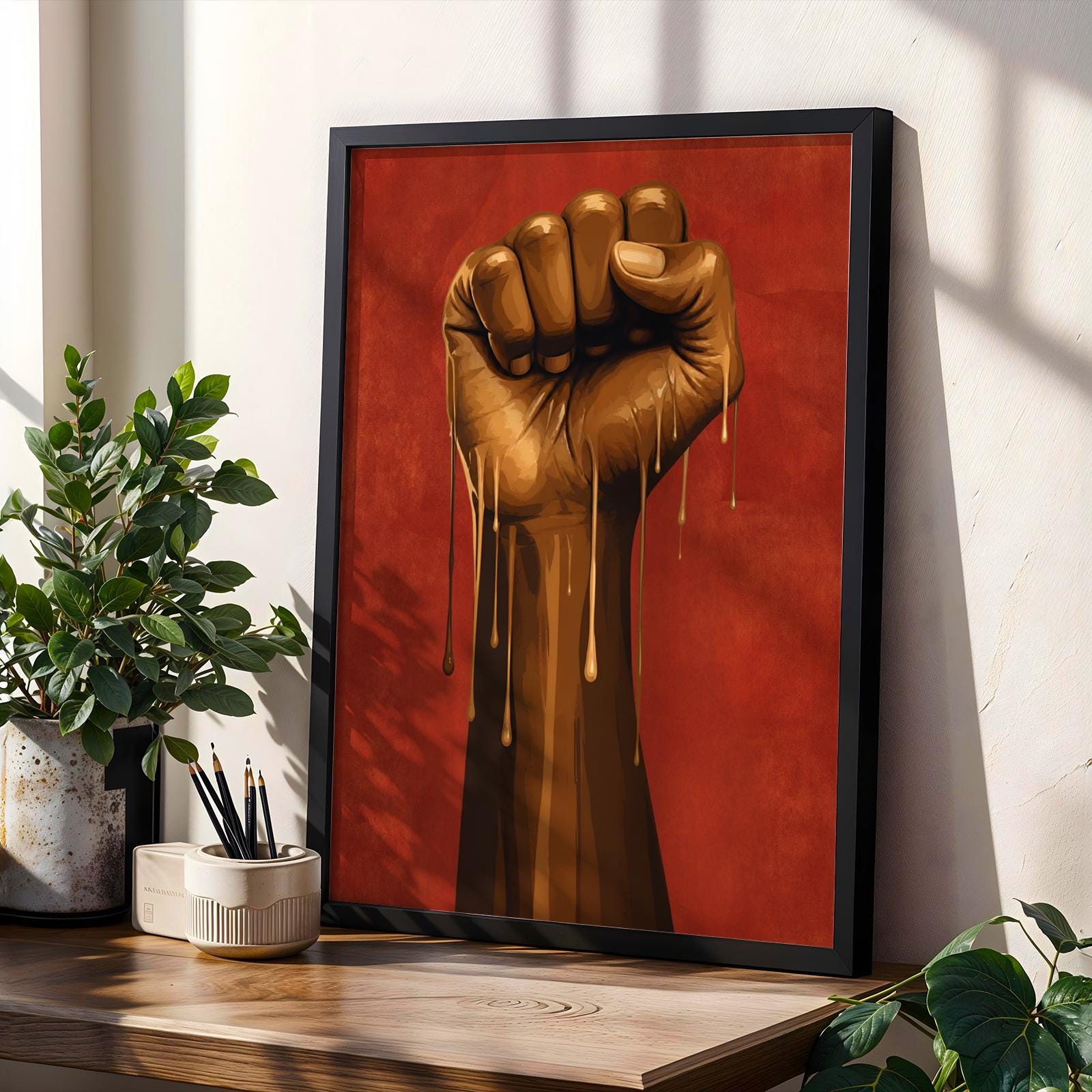 Black Power Wall Art Print 233 Soluna Soul
