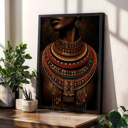 Masai East African Necklace Wall Art Print Soluna Soul