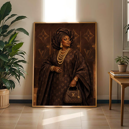 African Aunty Luxe Wall Art Print 238 Soluna Soul