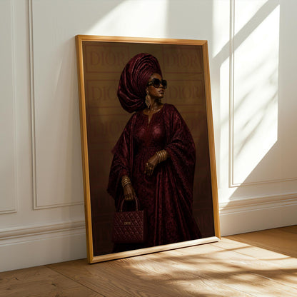 African Aunty Luxe Wall Art Print 243 Soluna Soul