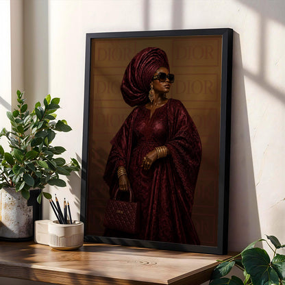 African Aunty Luxe Wall Art Print 243 Soluna Soul