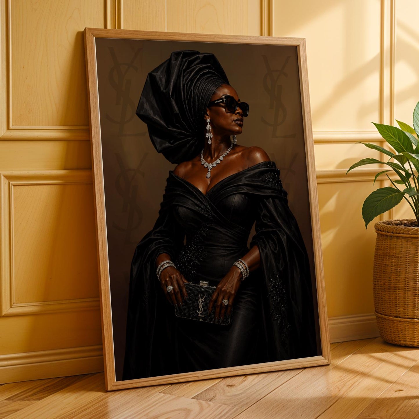 African Aunty Luxe Wall Art Print 245 Soluna Soul