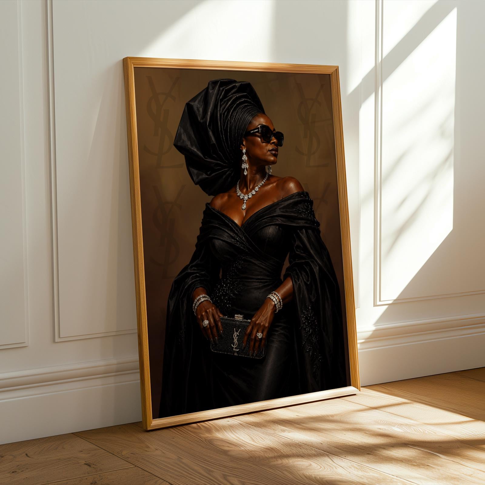 African Aunty Luxe Wall Art Print 245 Soluna Soul