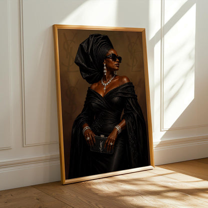 African Aunty Luxe Wall Art Print 245 Soluna Soul