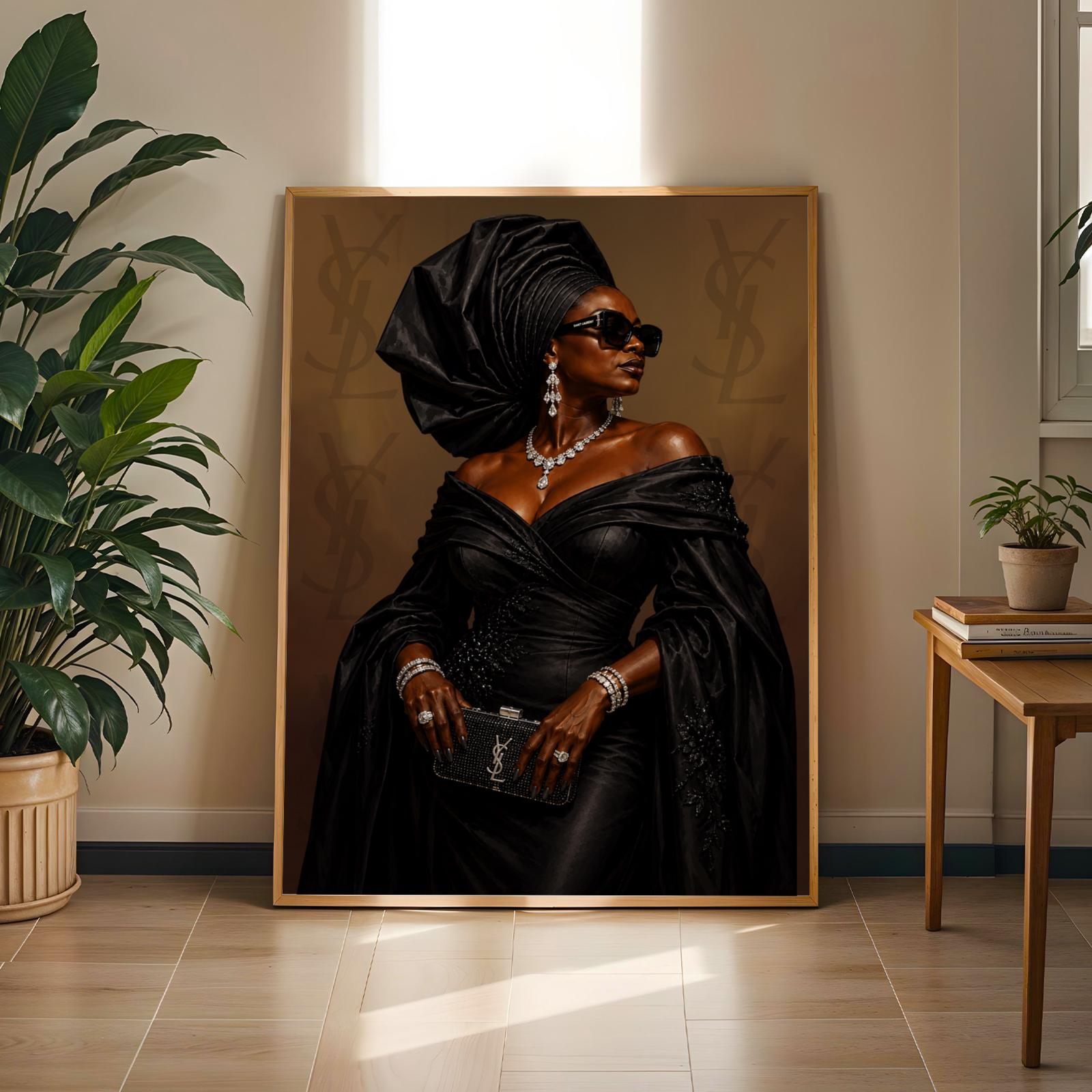 African Aunty Luxe Wall Art Print 245 Soluna Soul