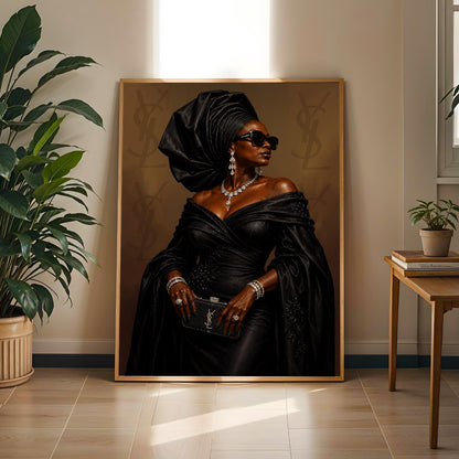 African Aunty Luxe Wall Art Print 245 Soluna Soul