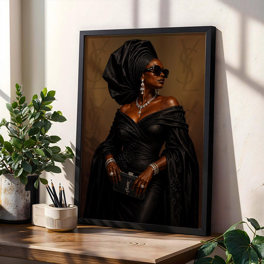 African Aunty Luxe Wall Art Print 245 Soluna Soul