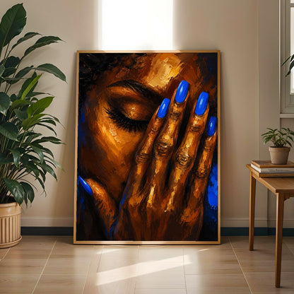 Afrocentric Black Woman Wall Art Print 296 Soluna Soul