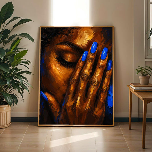 Afrocentric Black Woman Wall Art Print 296 Soluna Soul