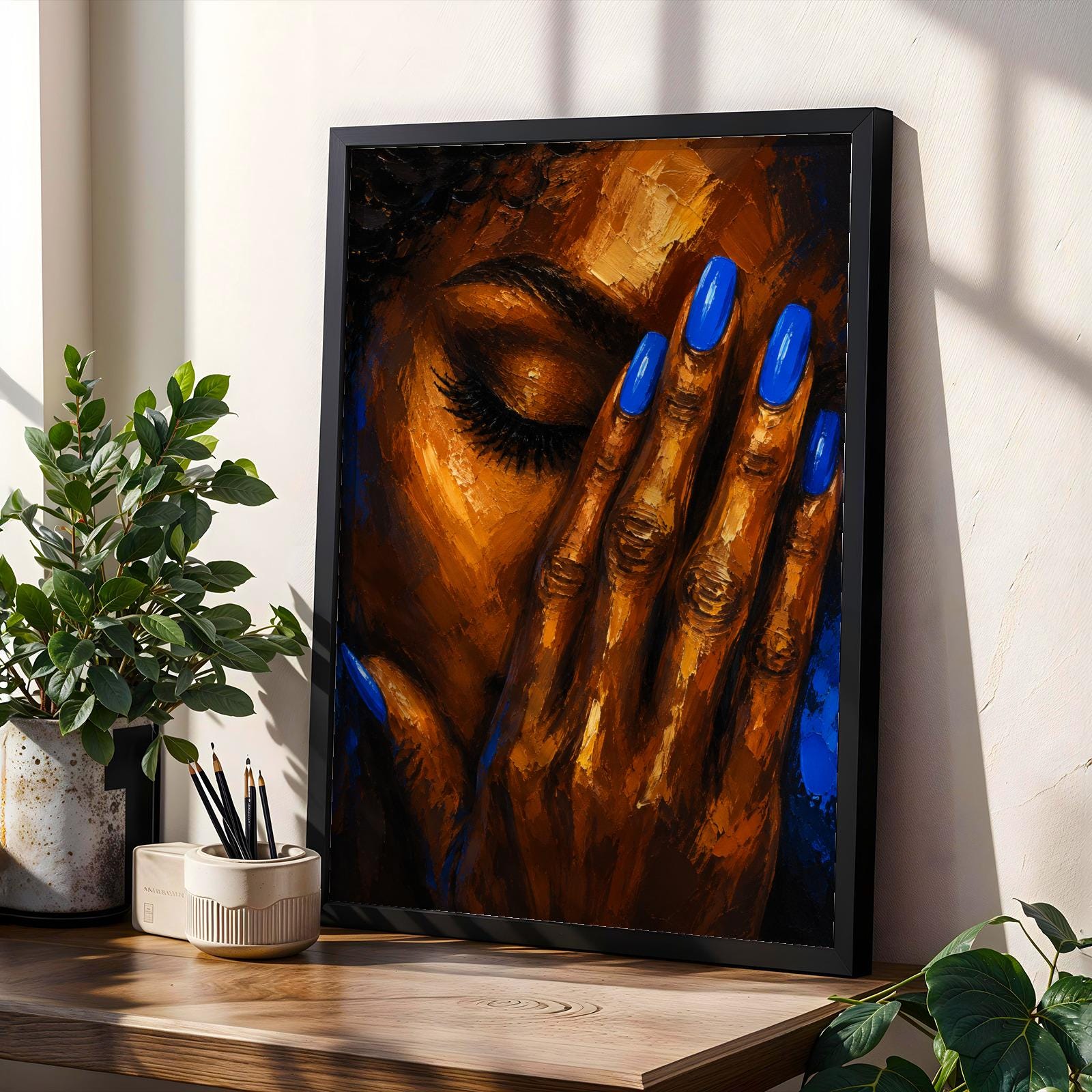 Afrocentric Black Woman Wall Art Print 296 Soluna Soul