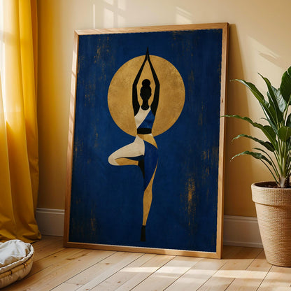 Afrocentric Yoga Wall Art Print 303 Soluna Soul