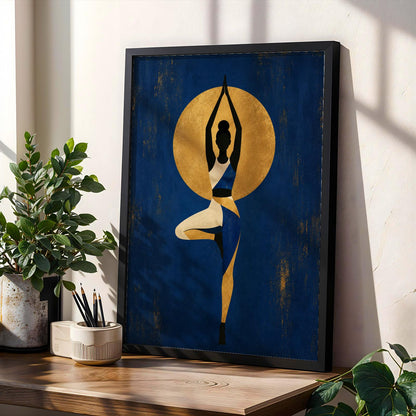 Afrocentric Yoga Wall Art Print 303 Soluna Soul