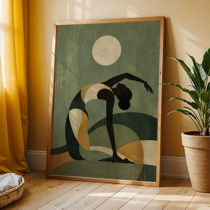 Afrocentric Yoga Wall Art Print 301 Soluna Soul