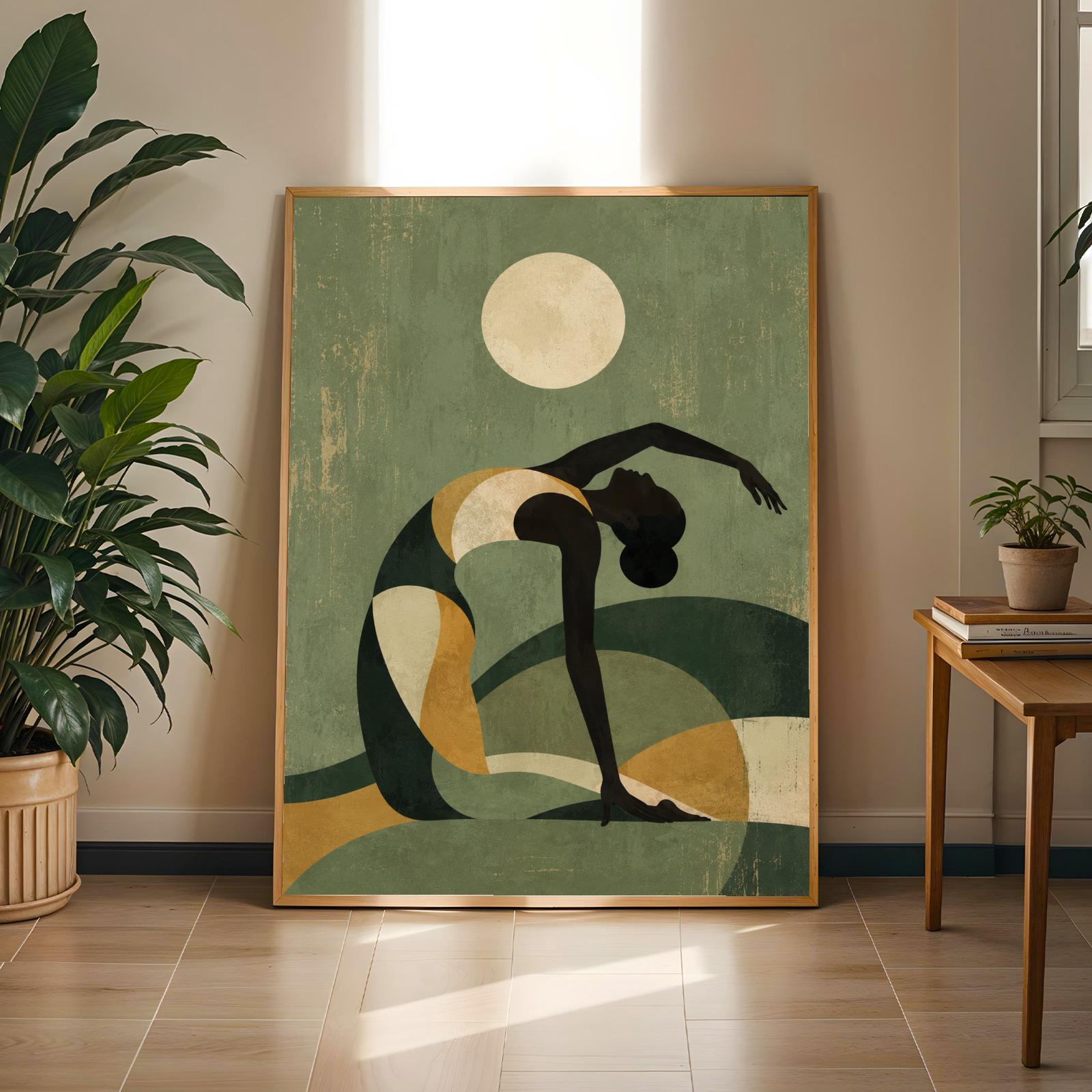 Afrocentric Yoga Wall Art Print 301 Soluna Soul