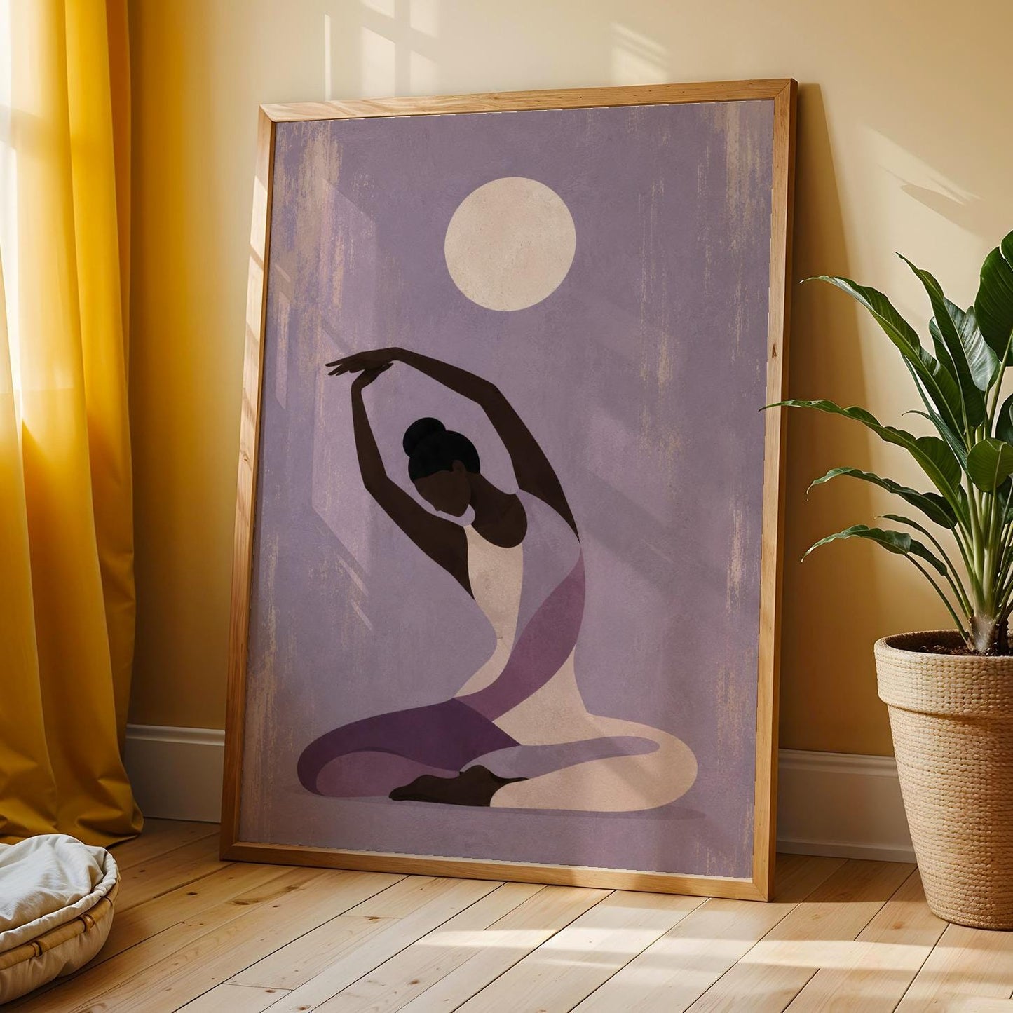 Afrocentric Yoga Wall Art Print 306 Soluna Soul