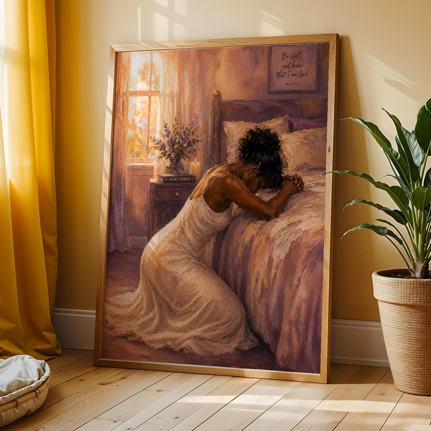 Be Still  In Prayer Wall Art Print 307 Soluna Soul
