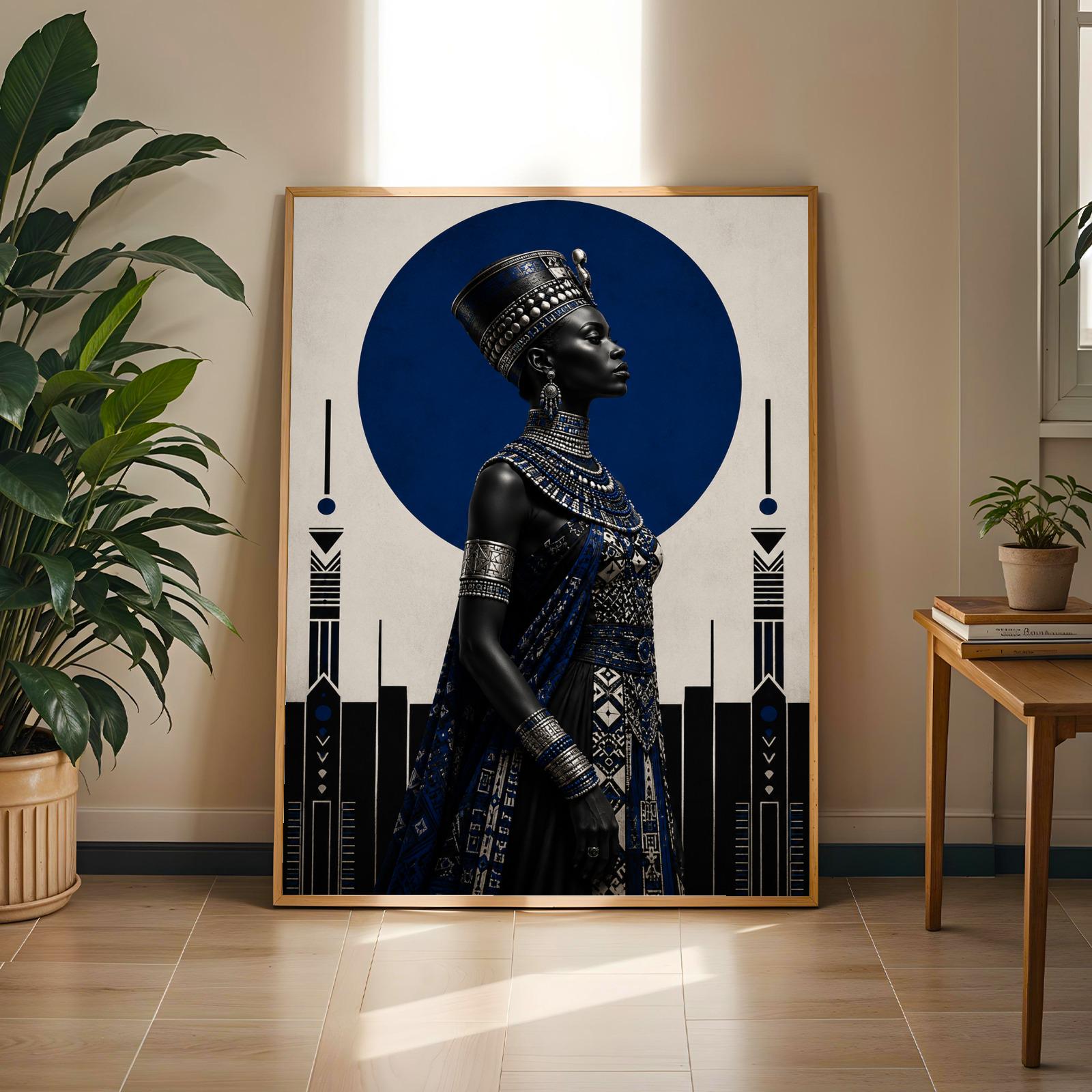 Afrocentric African Art Print 309 Soluna Soul