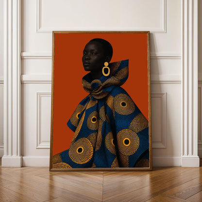 Modern Ankara Afrocentric Wall Art Prin 320 Soluna Soul