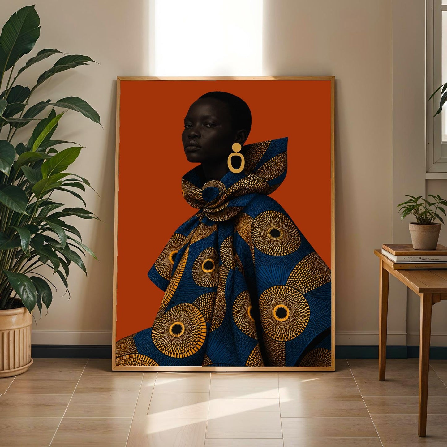 Modern Ankara Afrocentric Wall Art Prin 320 Soluna Soul