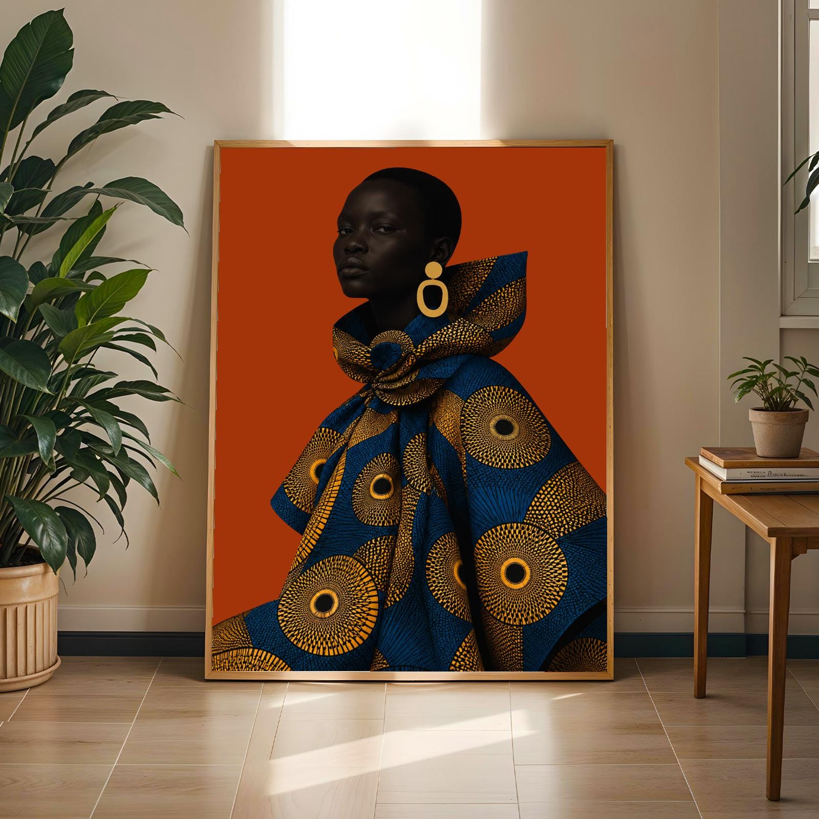 Modern Ankara Afrocentric Wall Art Prin 320 Soluna Soul