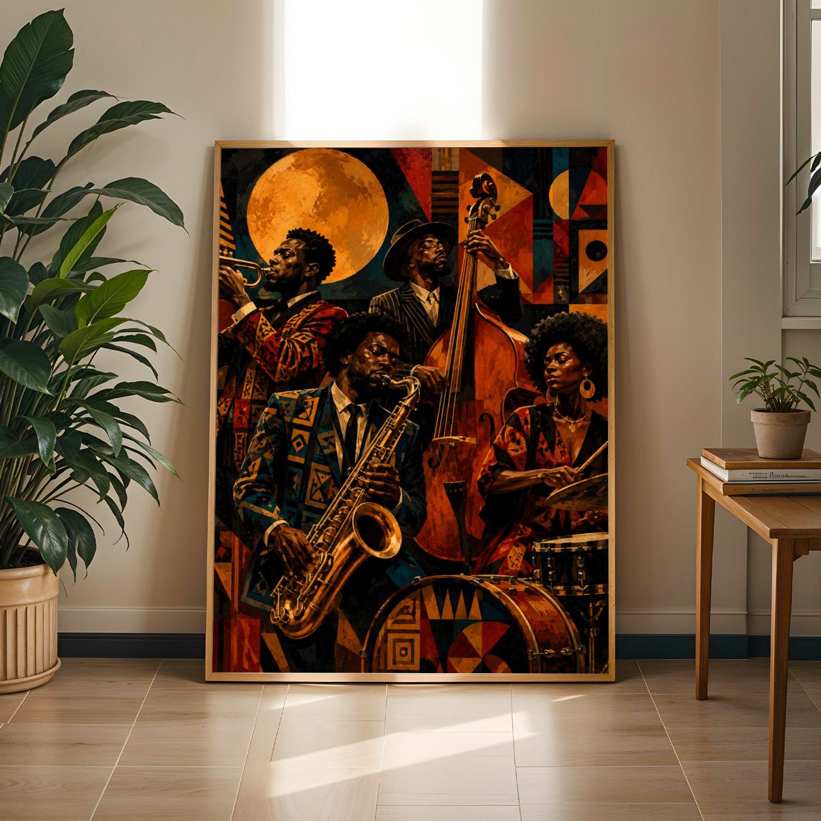 Jazz Band Musicians Wall Art Print 260 Soluna Soul