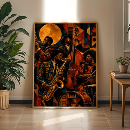 Jazz Band Musicians Wall Art Print 260 Soluna Soul