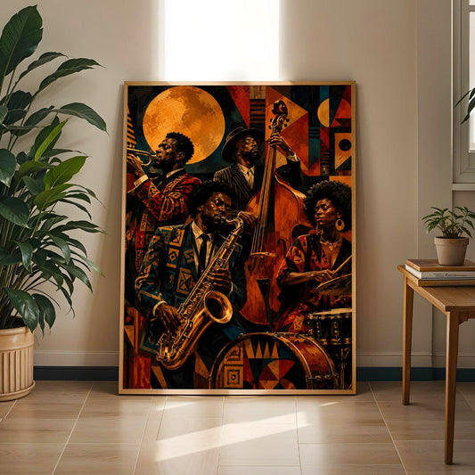 Jazz Band Musicians Wall Art Print 260 Soluna Soul