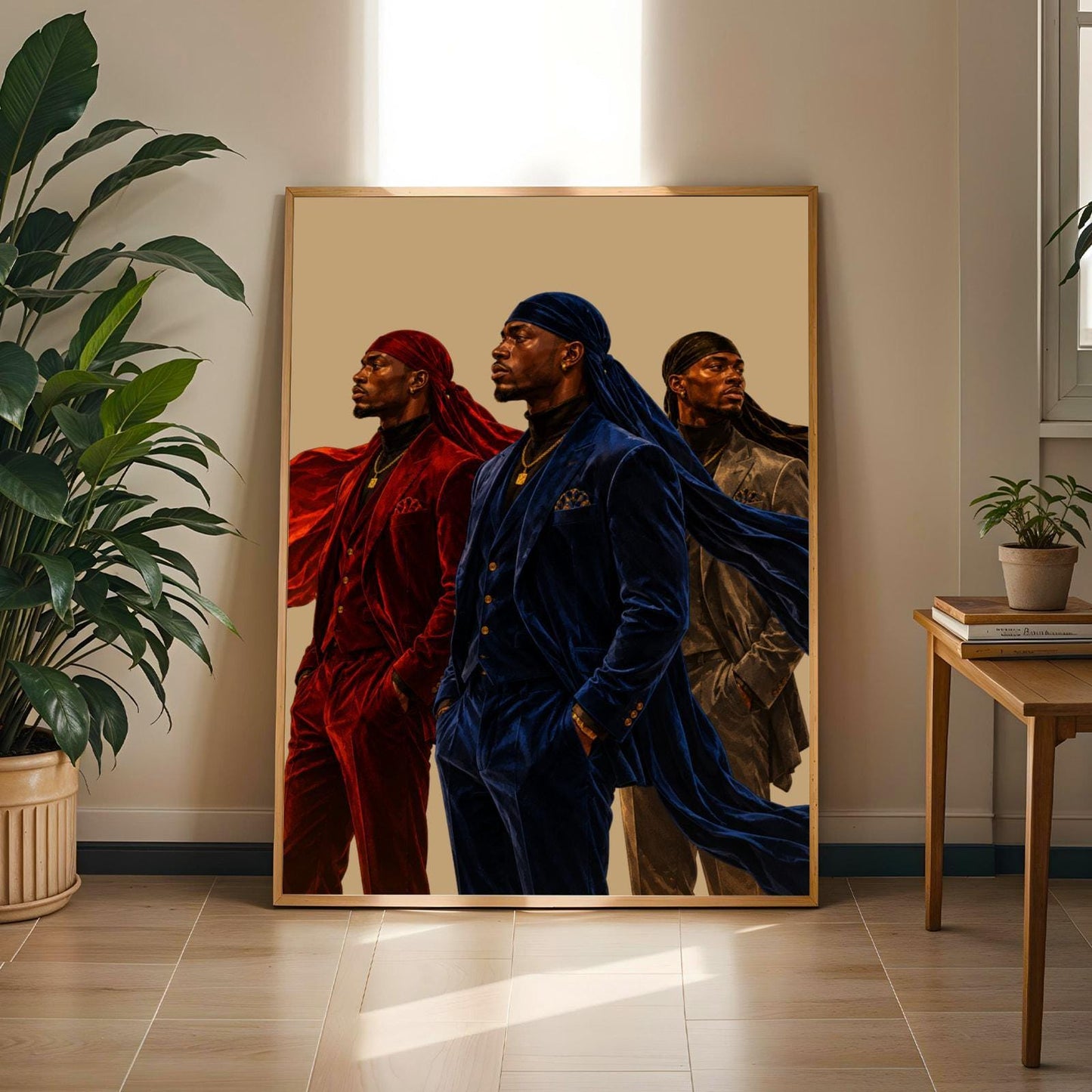 Abstract Black Men Fashion Wall Art Print 262 Soluna Soul