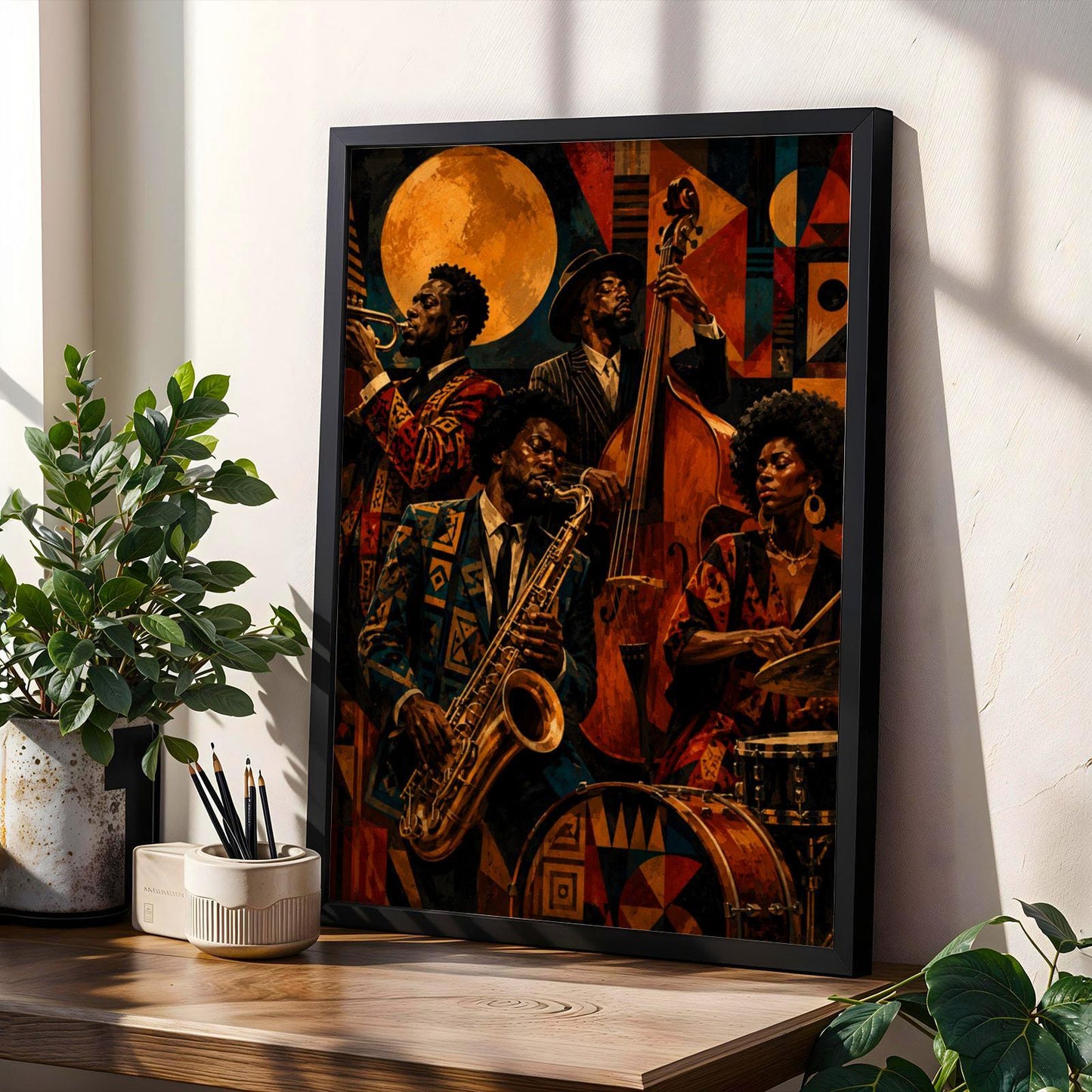 Jazz Band Musicians Wall Art Print 260 Soluna Soul