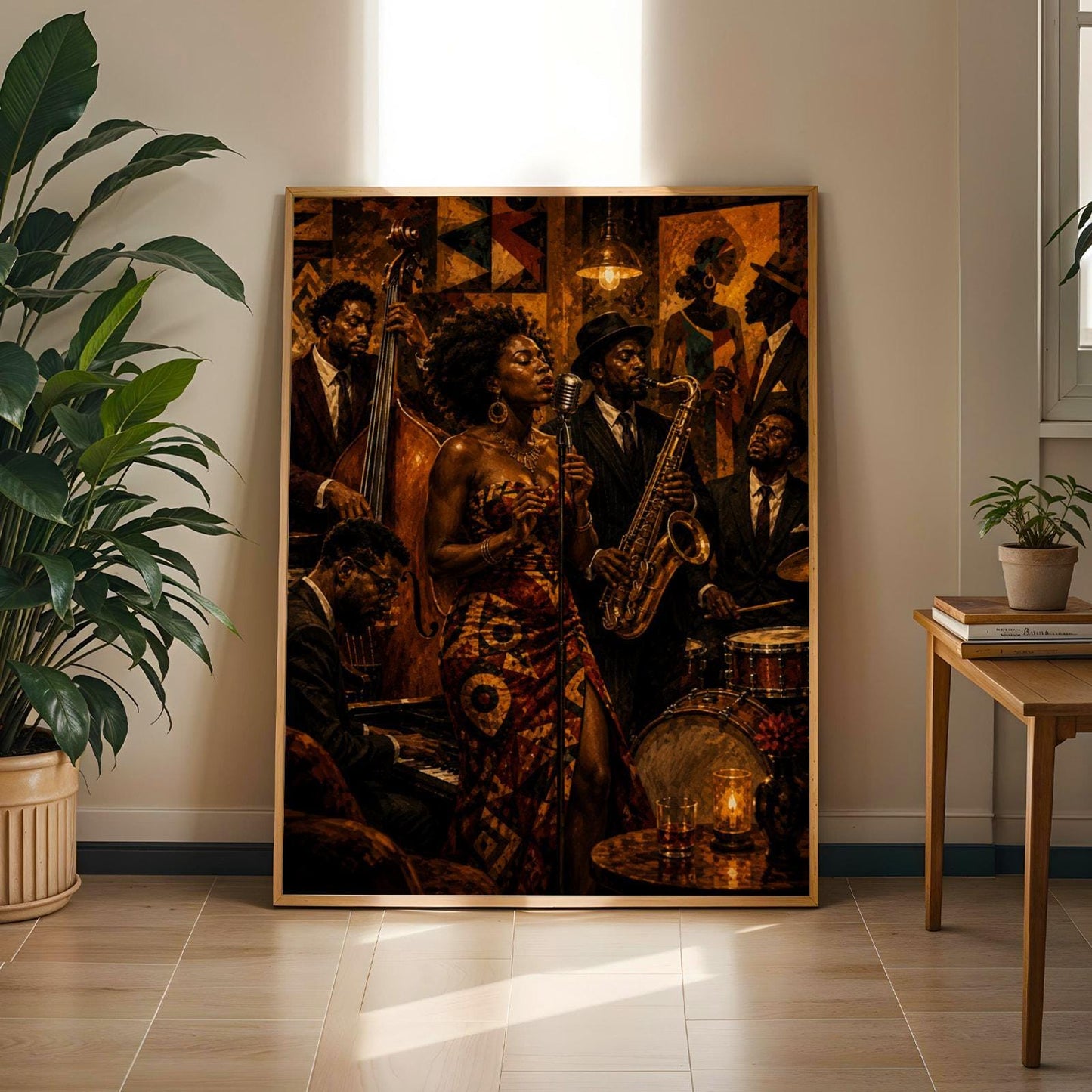 Jazz Band Musicians Wall Art Print 1 Soluna Soul