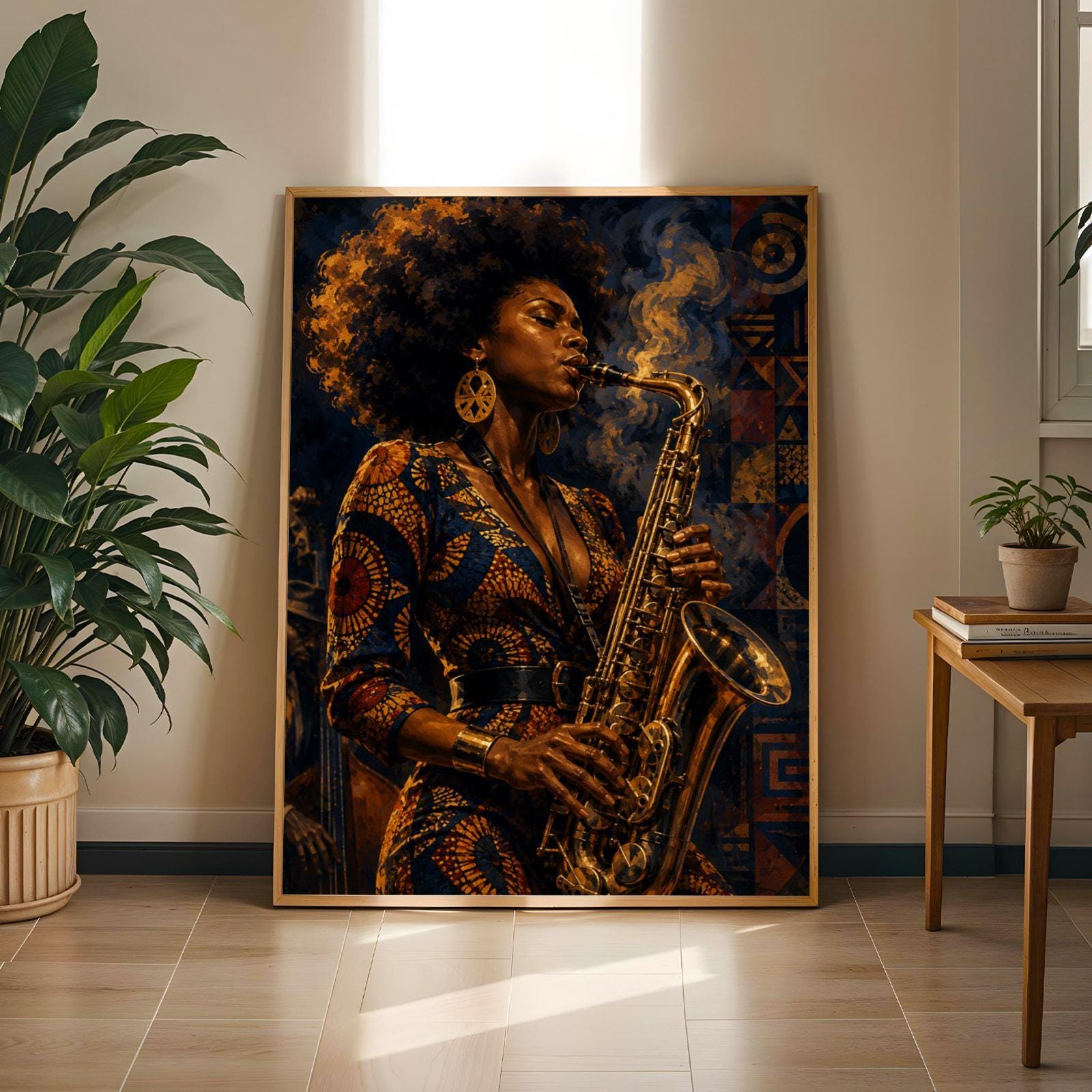 Jazz Saxophonist Wall Art Print 3 Soluna Soul