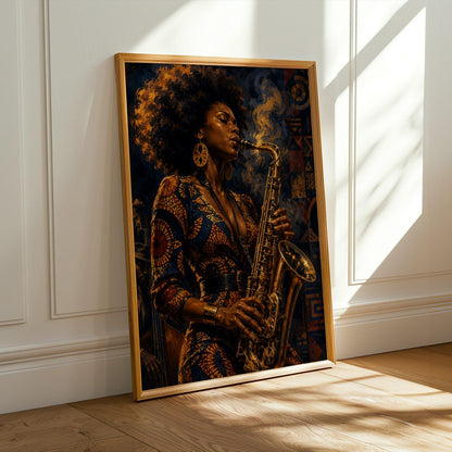 Jazz Saxophonist Wall Art Print 3 Soluna Soul