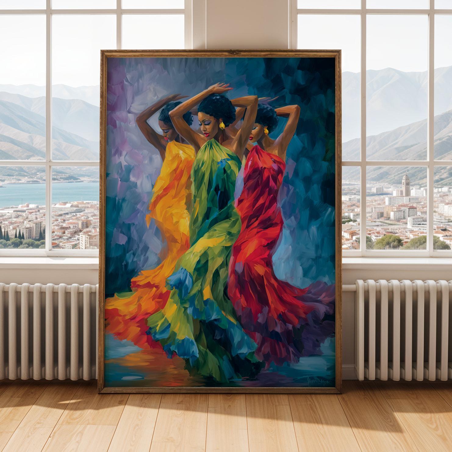Three Dancers Wall Art Print 263 Soluna Soul