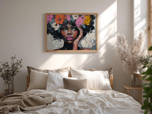 Afrocentric Wall Art Print L1 Soluna Soul