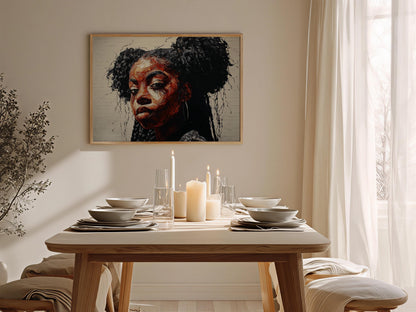 Afrocentric Wall Art Print L5 Soluna Soul