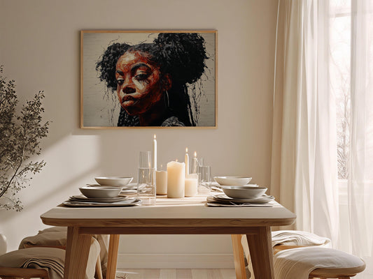 Afrocentric Wall Art Print L5 Soluna Soul