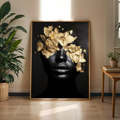 Abstract Black Woman Wall Art Print 333 Soluna Soul