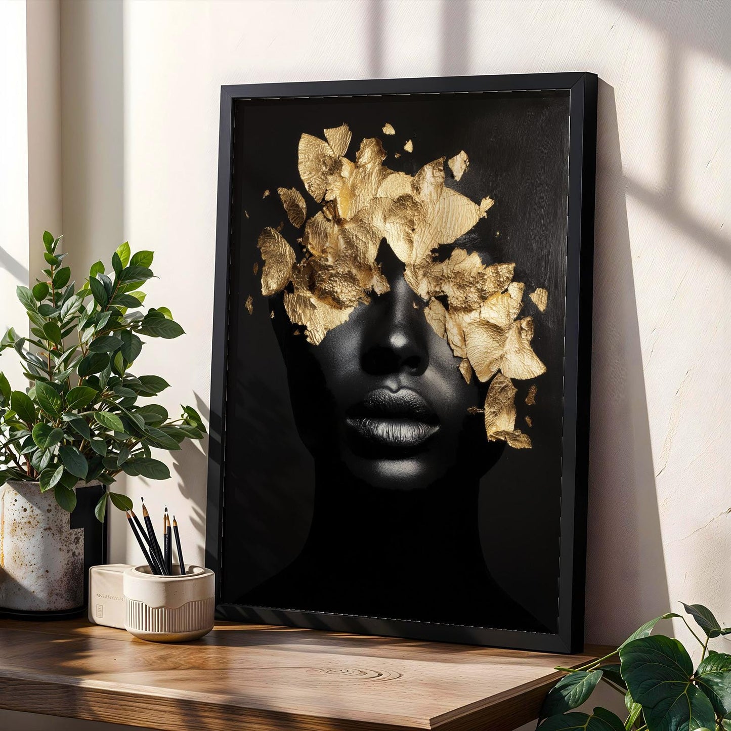 Abstract Black Woman Wall Art Print 333 Soluna Soul