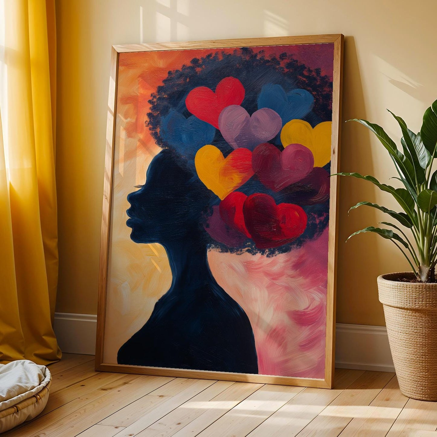 Abstract Black Woman Wall Art Print 335 Soluna Soul