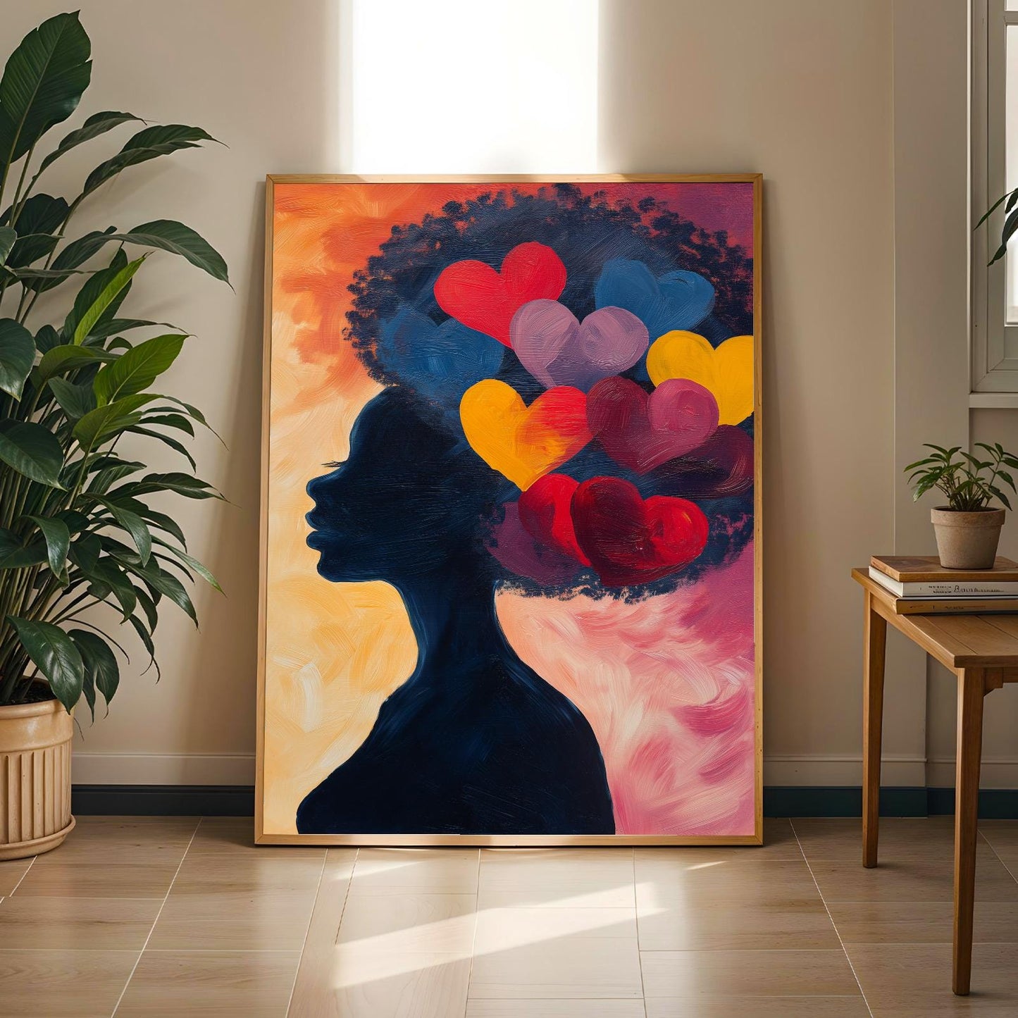 Abstract Black Woman Wall Art Print 335 Soluna Soul