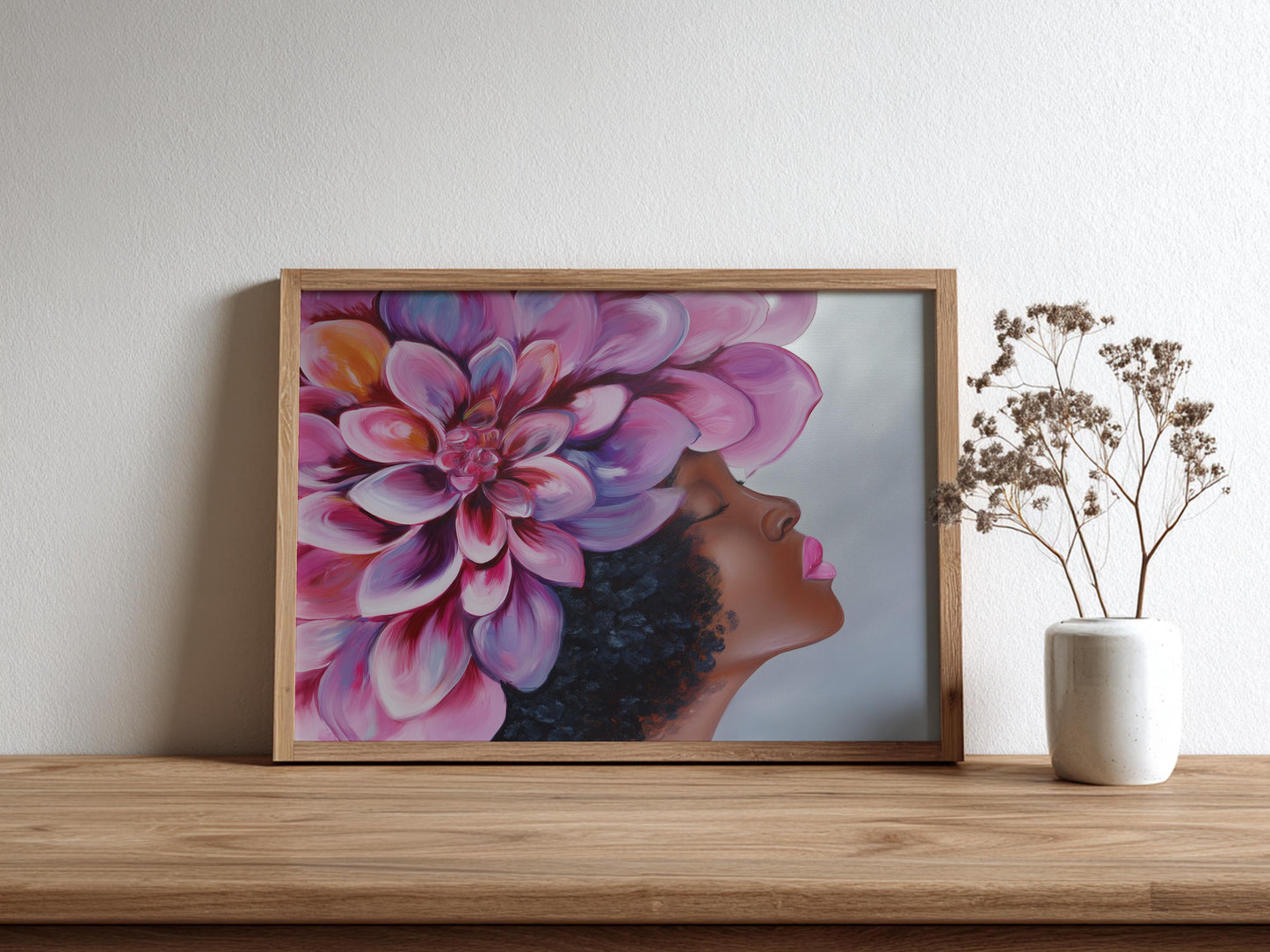 Abstract Black Wall Art Print L7 Soluna Soul