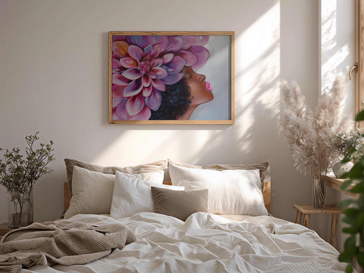 Abstract Black Wall Art Print L7 Soluna Soul
