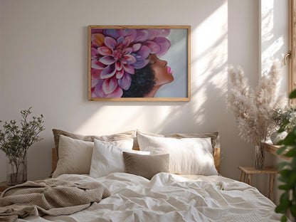 Abstract Black Wall Art Print L7 Soluna Soul